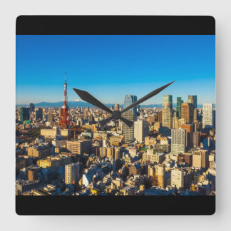 Tokyo 001A Fyrkantig Klocka