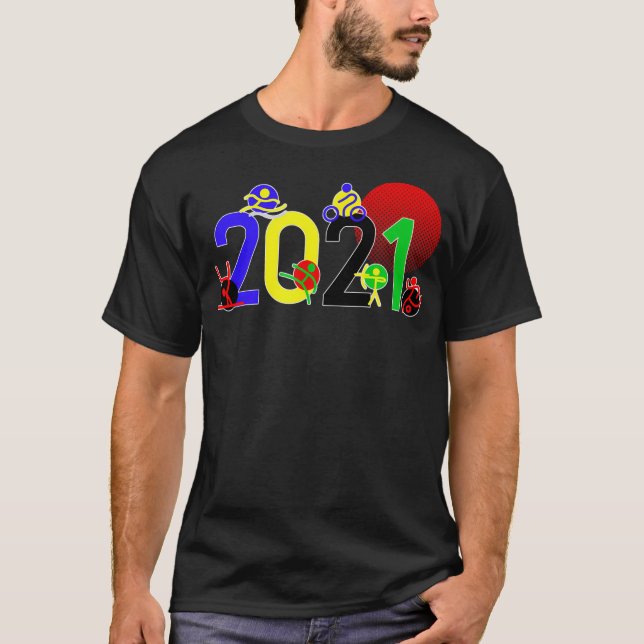Tokyo 2021 Sports Games 2021 Souvenirs T Shirt (Framsida)