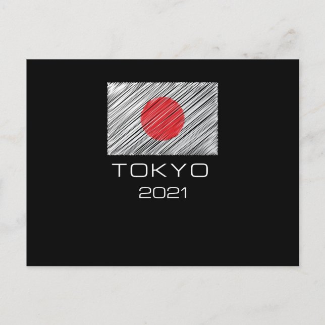 Tokyo 2021 vykort (Framsida)
