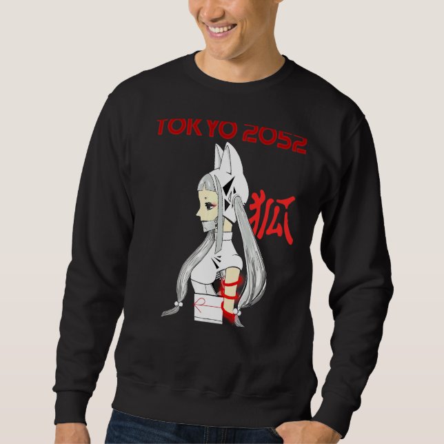 Tokyo 2052 2 Kitsune Shinobi 2 Lång Ärmad Tröja (Framsida)