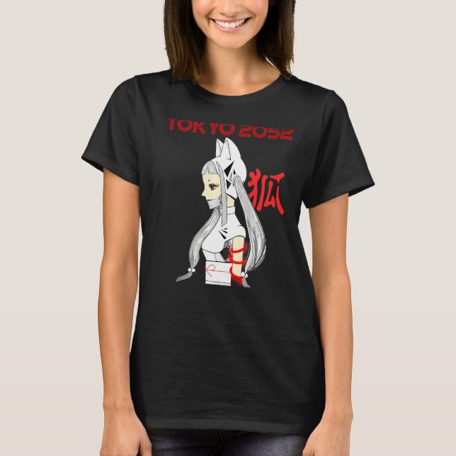 Tokyo 2052 2 Kitsune Shinobi 2 T Shirt (Framsida)