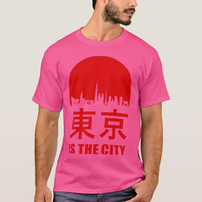 Tokyo är stadens vän t shirt (Framsida)