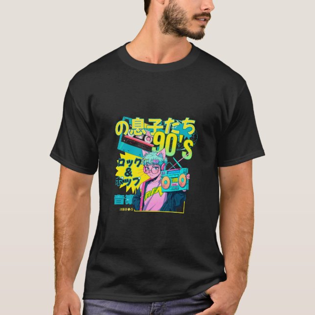 Tokyo Beats 90s T Shirt (Framsida)