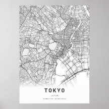 Tokyo Cartography City Karta