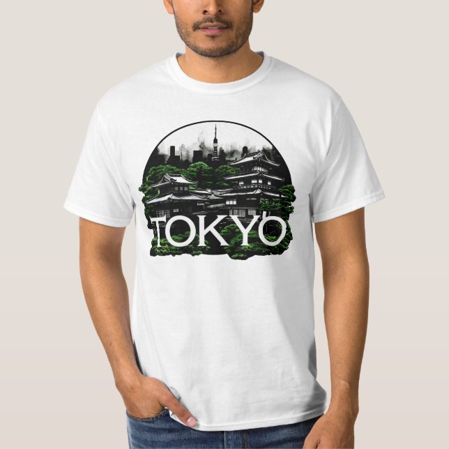 Tokyo City Japan T Shirt (Framsida)