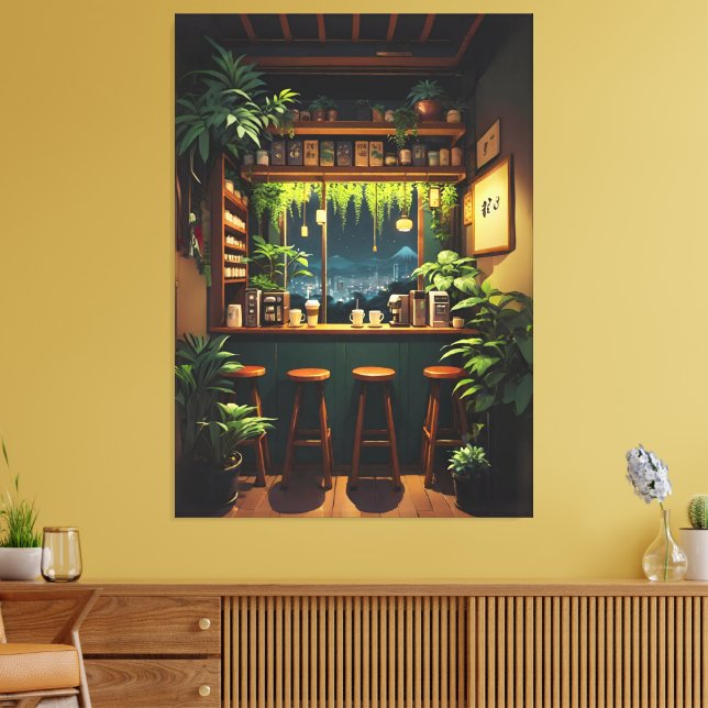 Tokyo Coffee House Canvastryck (Insitu (Vardagsrum))
