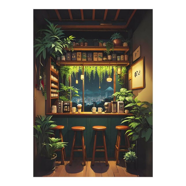 Tokyo Coffee House  Fototryck (Framsidan)
