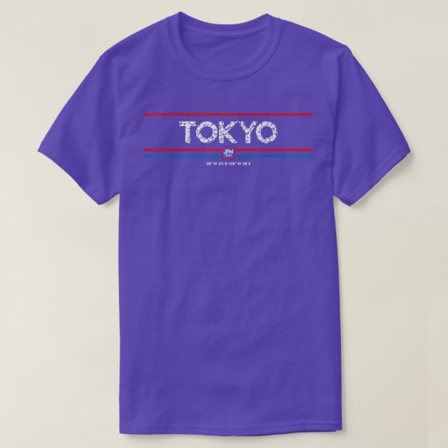 Tokyo Coordinates  T Shirt (Design framsida)