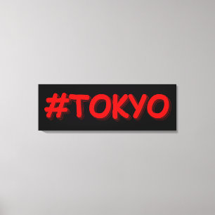 "#Tokyo" Cute Design Köp nu Canvastryck