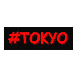 "#Tokyo" Cute Design Köp nu Fototryck