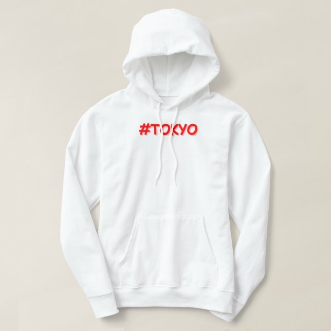 "#Tokyo" Cute Design Köp nu Hoodie (Design framsida)
