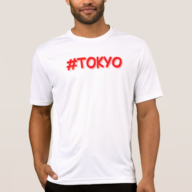 "#Tokyo" Cute Design Köp nu T Shirt (Framsida)