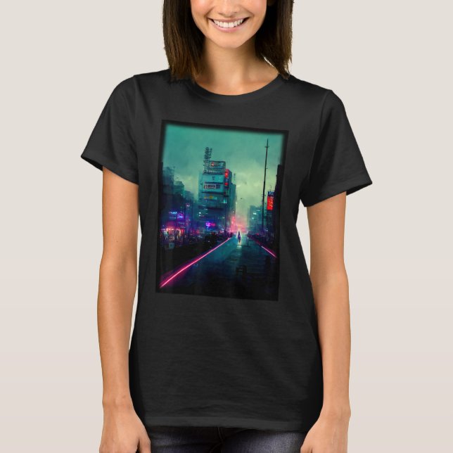 Tokyo Cyberpunks Retro lo fi indie Japan vibe aest T Shirt (Framsida)