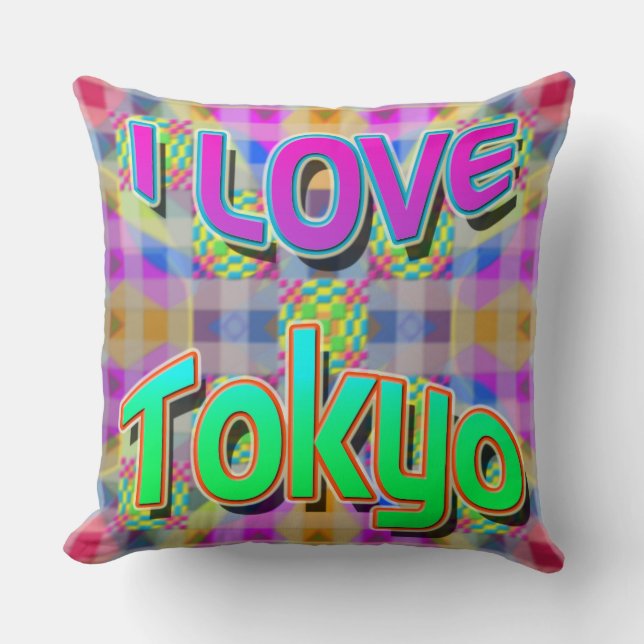 Tokyo Festival 1 "I KÄRLEK Tokyo" Pillow Kudde (Framsida)
