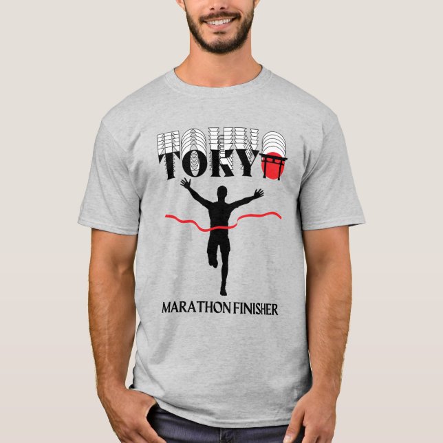 Tokyo Finisher Marathon Springer Gift för Springer T Shirt (Framsida)
