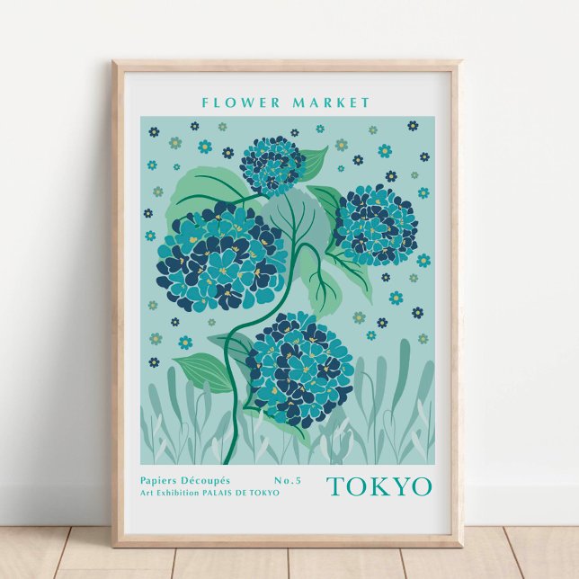 Tokyo Flower Market Hortensia Poster (Skapare uppladdad)