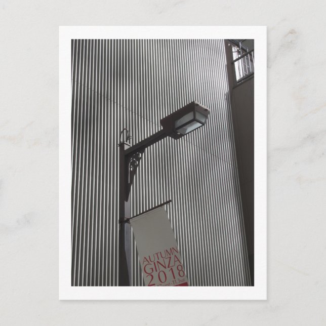 Tokyo gatlyktor: Ginza Vykort (Framsida)