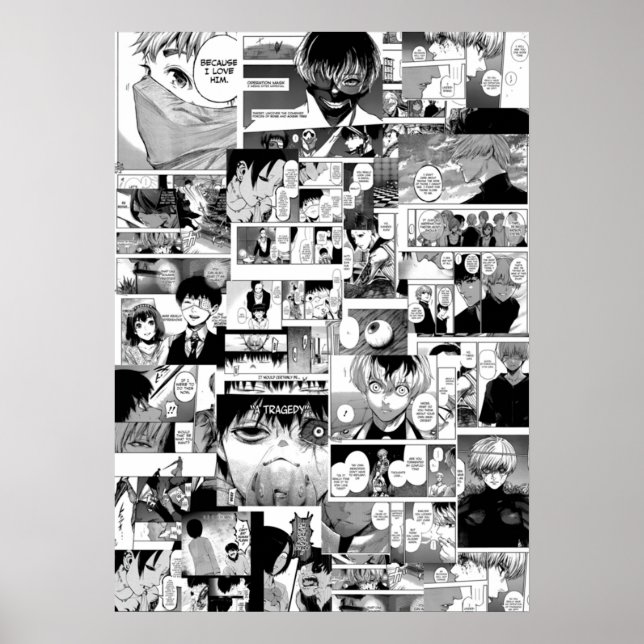 Tokyo ghoul Collage Poster (Framsidan)