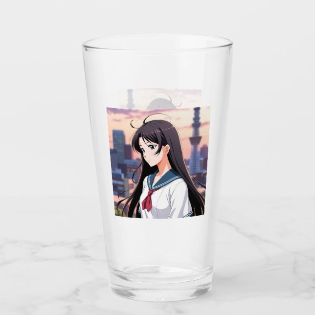 Tokyo Girl glass Glaskopp (Framsida)