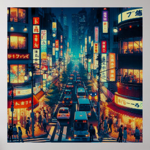 Tokyo i rörelse poster