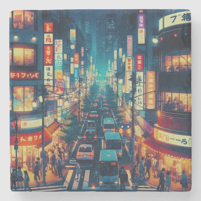 Tokyo i Rörelse Stenunderlägg (Framsidan)