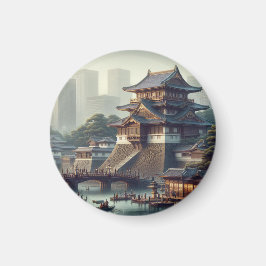 Tokyo Imperial Palace liggande Japan Travel Magnet