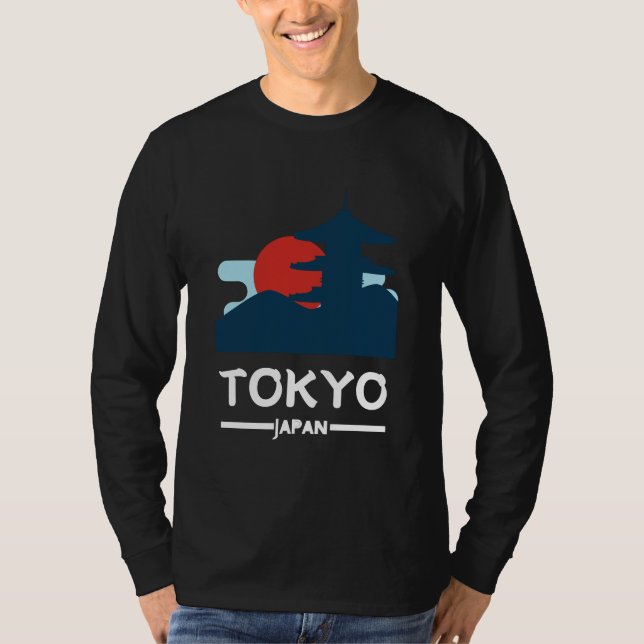 Tokyo Japan Aesthetic T Shirt (Framsida)