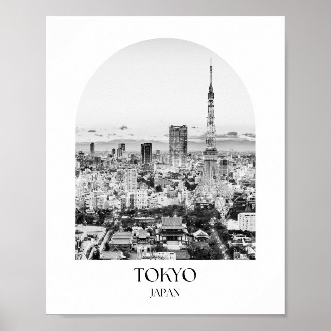 Tokyo Japan Arch Photo Print Poster (Framsidan)