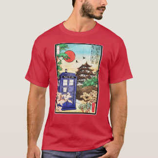 Tokyo Japan Byggnad Retro Landskap present T Shirt