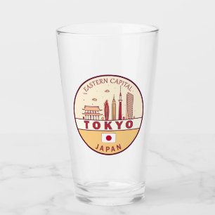 Tokyo Japan City Skyline Emblem Glaskopp