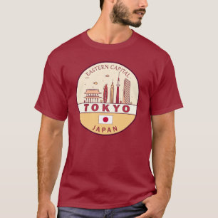 Tokyo Japan City Skyline Emblem T Shirt