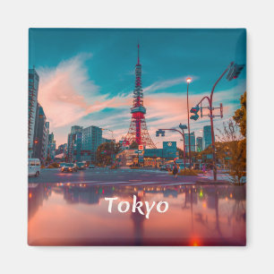 Tokyo Japan City Skyté Magnet