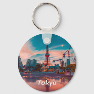 Tokyo Japan City Skyté Nyckelring