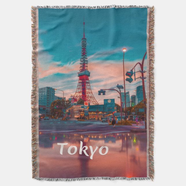 Tokyo Japan City Skytree Filt (Framsidan Vertikal)