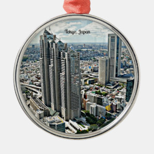 Tokyo, Japan cityscape Julgransprydnad Metall