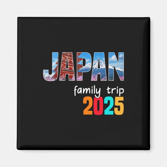 Tokyo Japan Family Resa 2025 Summer Vacation Adven Magnet (Framsidan)