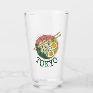 Tokyo Japan Food Ramen Noodle Soppa Glaskopp