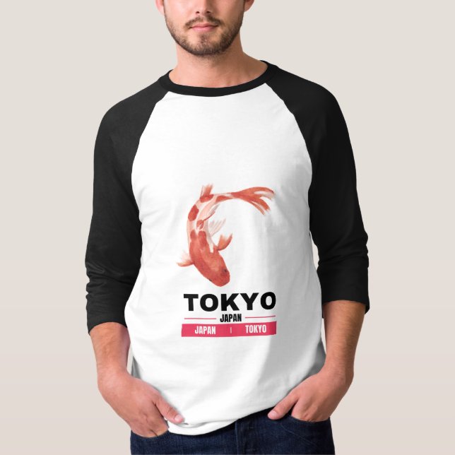 Tokyo, Japan-Inspirerad T-Shirt (Framsida)