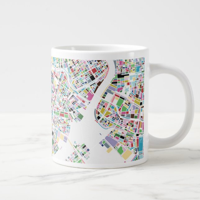 Tokyo Japan Karta Jumbo Mugg (Höger)