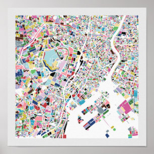 Tokyo Japan Karta Poster