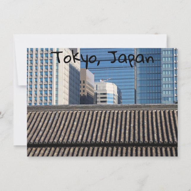 Tokyo, Japan-kort (Framsida)
