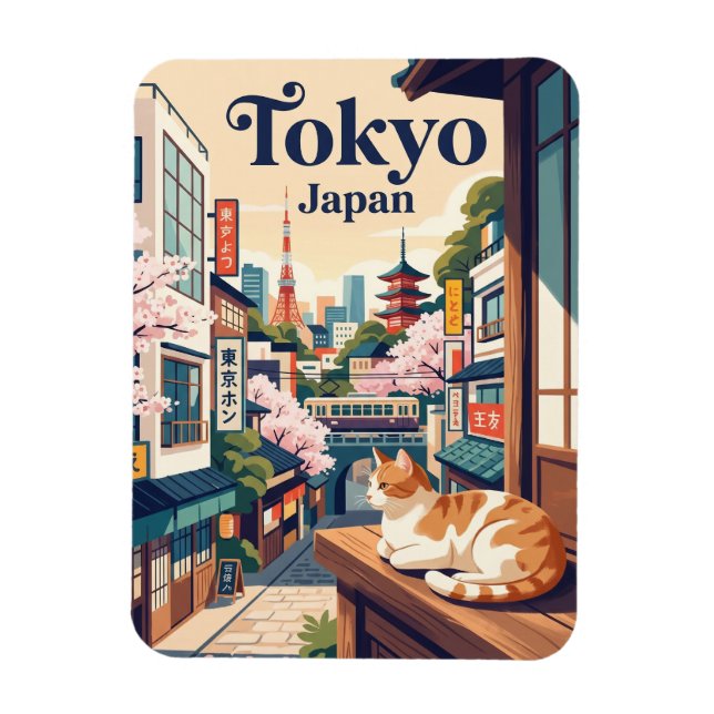 Tokyo Japan Magnet (Vertikal)