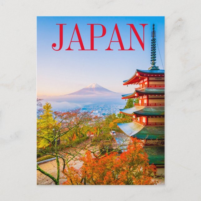 Tokyo Japan | Mount Fuji vykort (Framsida)