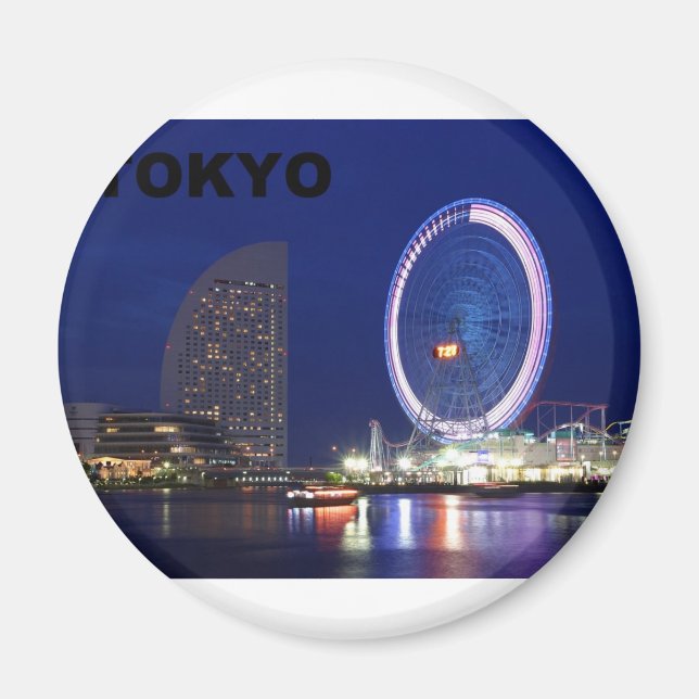 Tokyo Japan Night (St.K) Magnet (Framsidan)
