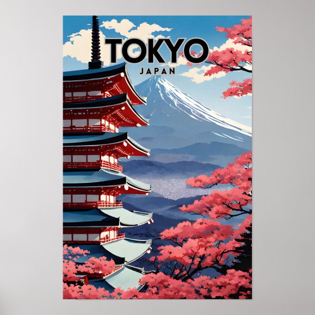 Tokyo Japan Nostalgic Poster (Framsidan)