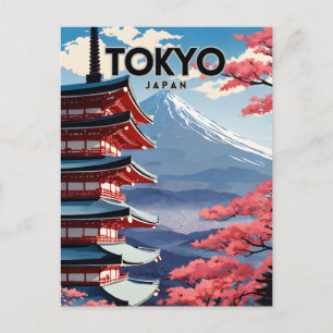 Tokyo Japan Nostalgic Vykort