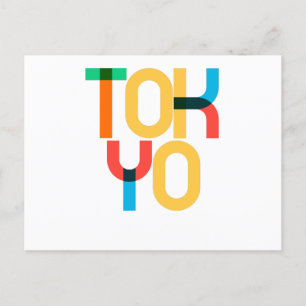 Tokyo Japan Pop Art Brev Vykort