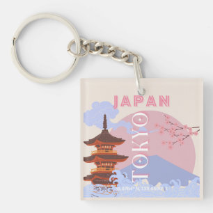 Tokyo Japan Resa Konst, Retro Resa Konst, Rosa