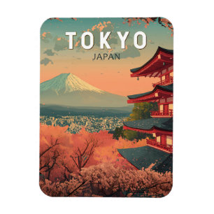 Tokyo Japan Resa Konst Vintage Magnet