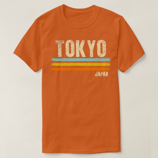 Tokyo Japan Retro T Shirt (Design framsida)